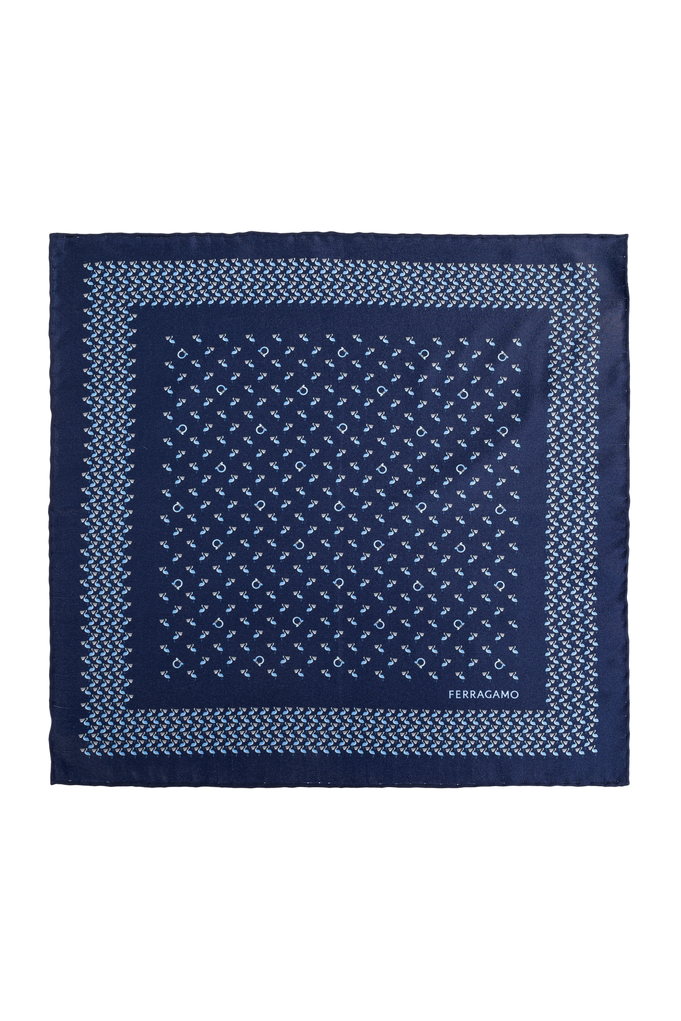 FERRAGAMO Silk pocket square | Men's | Vitkac